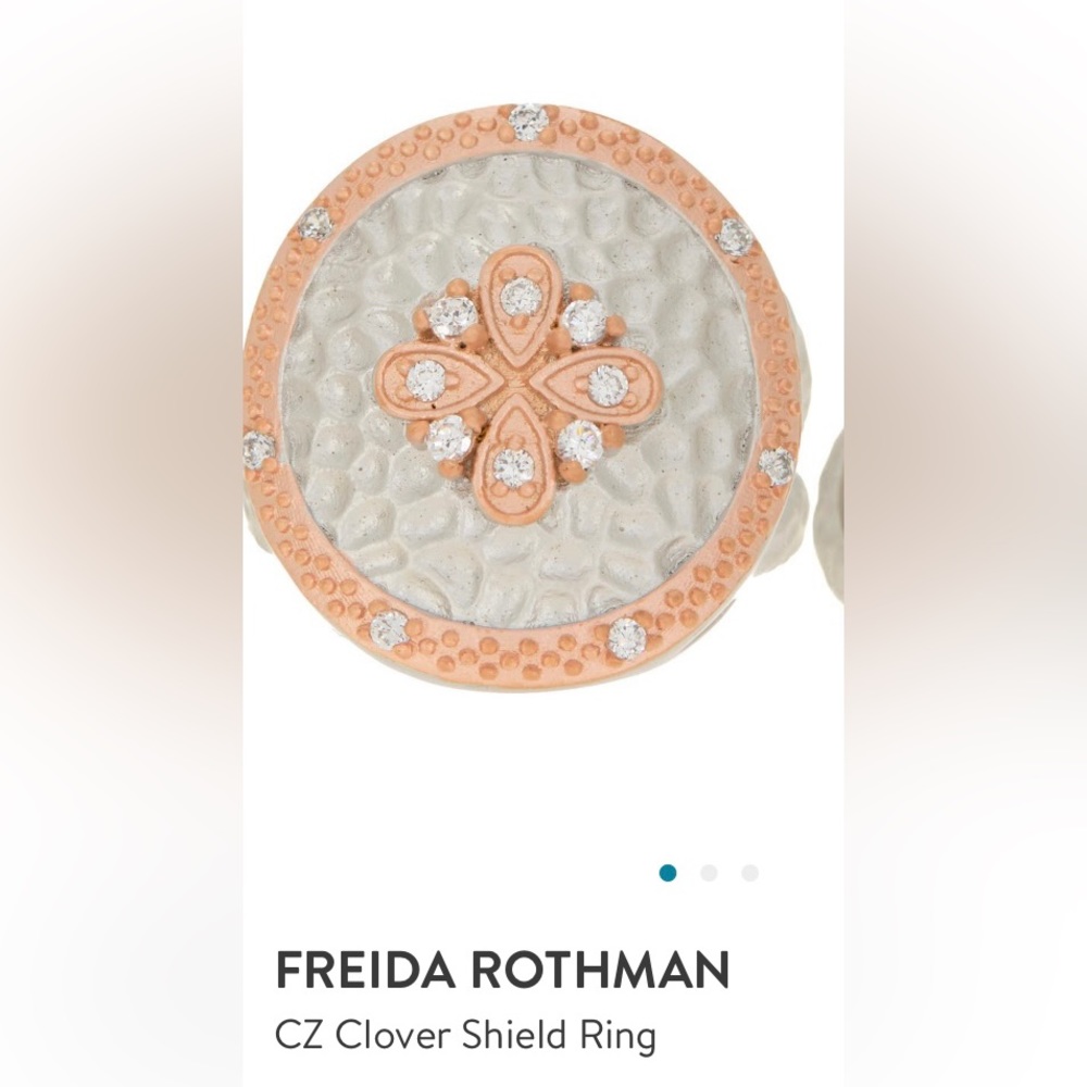 Freida Rothman Clover Shield ring - Picture 2 of 9